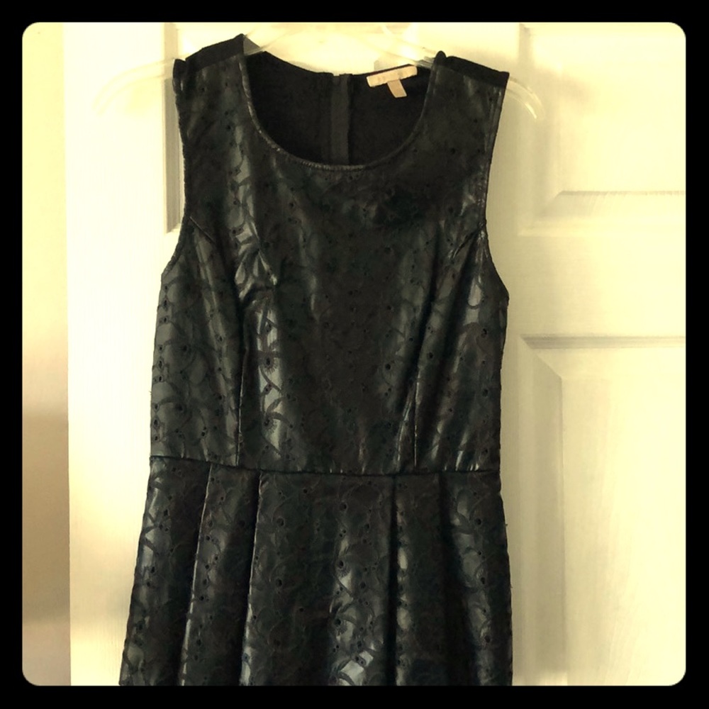 Bordeaux Faux Leather peplum top